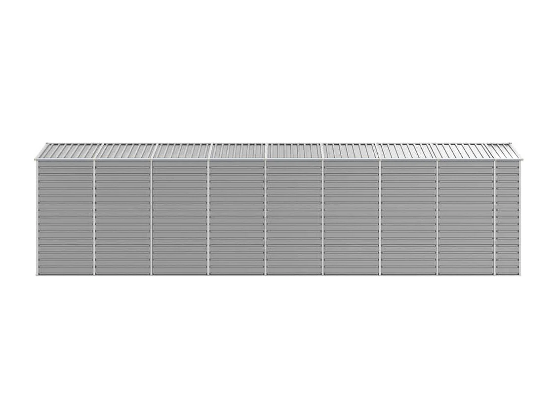 Tampa  Abri de jardin gris clair 191x725x198 cm acier galvanisé