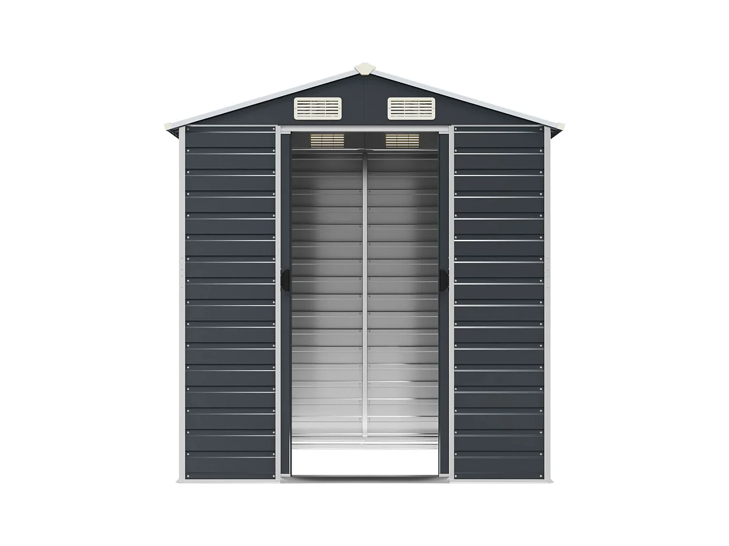 Tampa  Abri de jardin anthracite 191x130x198 cm acier galvanisé