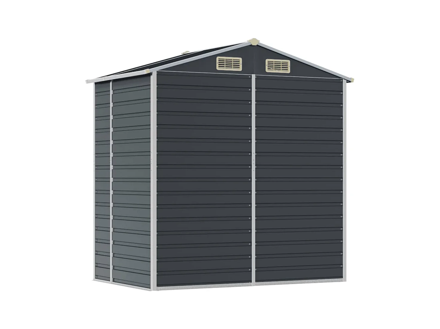 Tampa  Abri de jardin anthracite 191x130x198 cm acier galvanisé