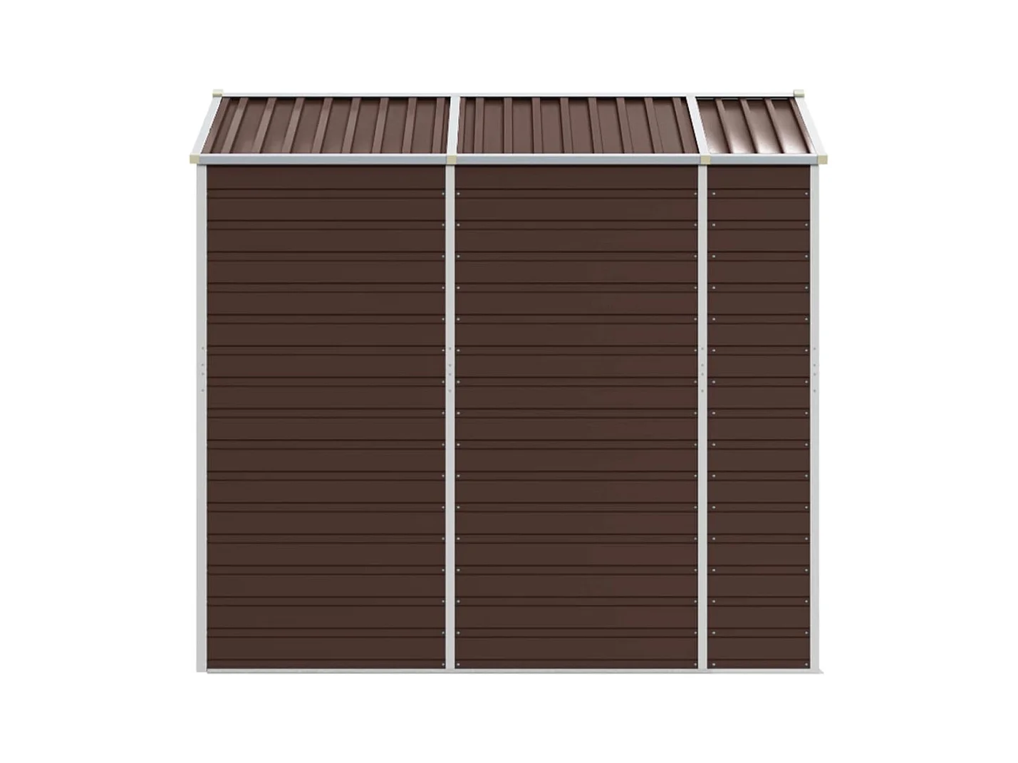 Tampa  Abri de jardin marron 191x215x198 cm acier galvanisé