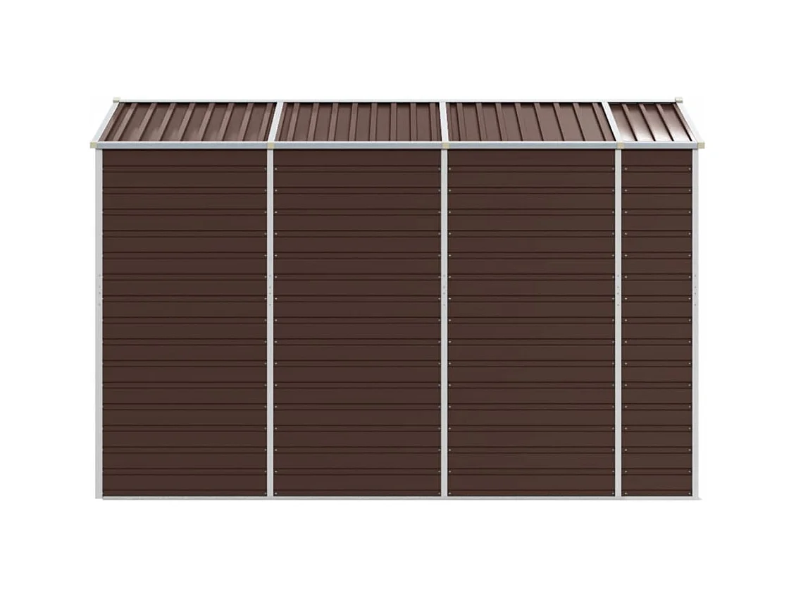 Tampa  Abri de jardin marron 191x300x198 cm acier galvanisé