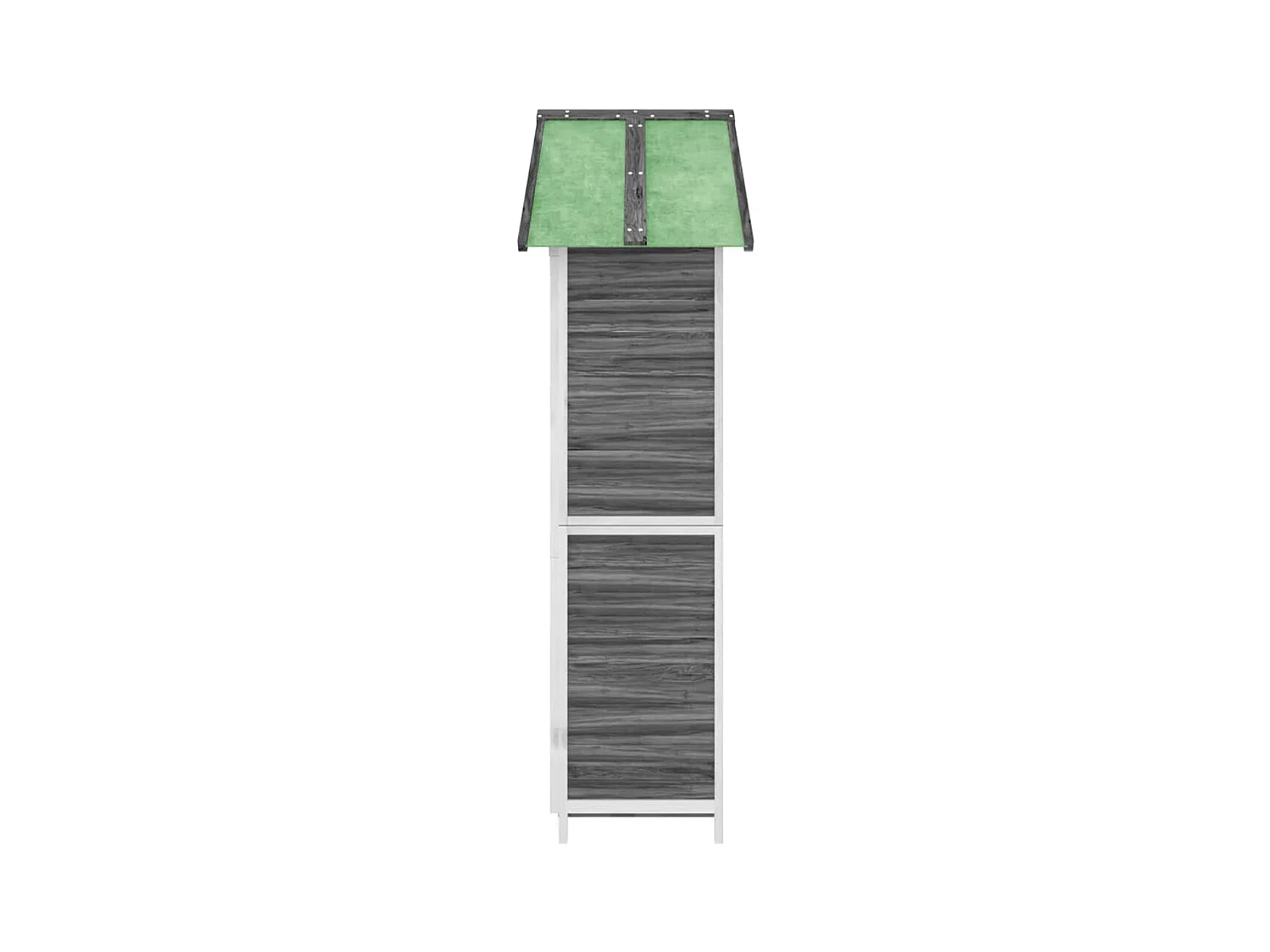 Fontana  Abri à outils de jardin gris 89x52,5x175 cm bois massif pin