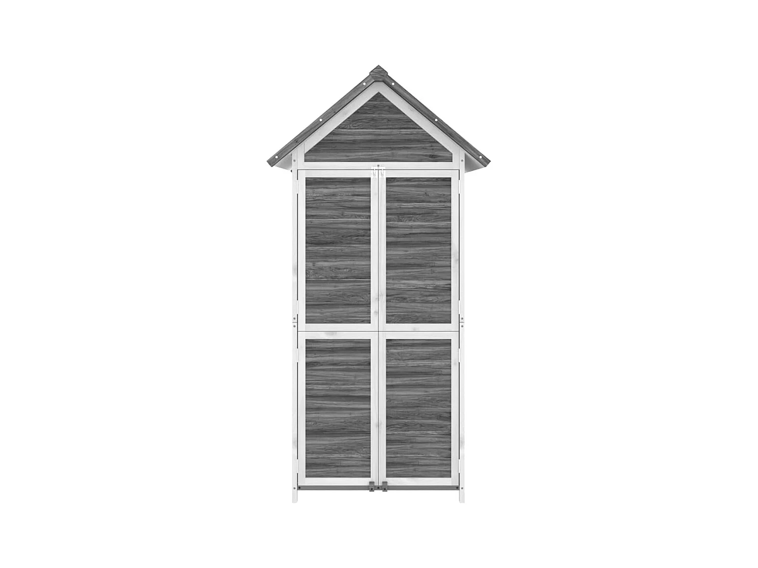 Fontana  Abri à outils de jardin gris 89x52,5x175 cm bois massif pin