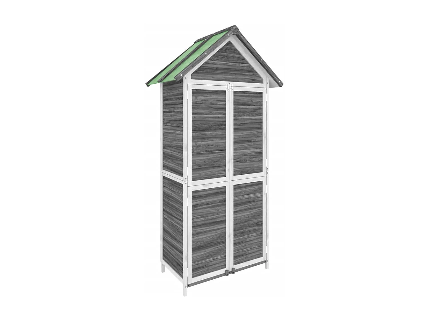 Fontana  Abri à outils de jardin gris 89x52,5x175 cm bois massif pin