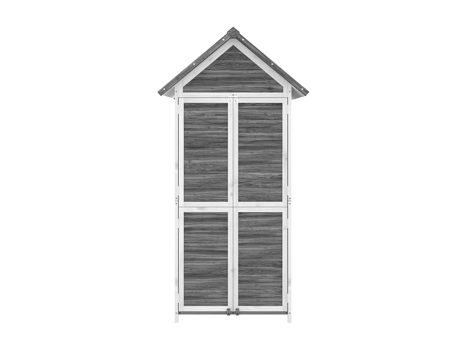 Fontana  Abri à outils de jardin gris 89x52,5x175 cm bois massif pin