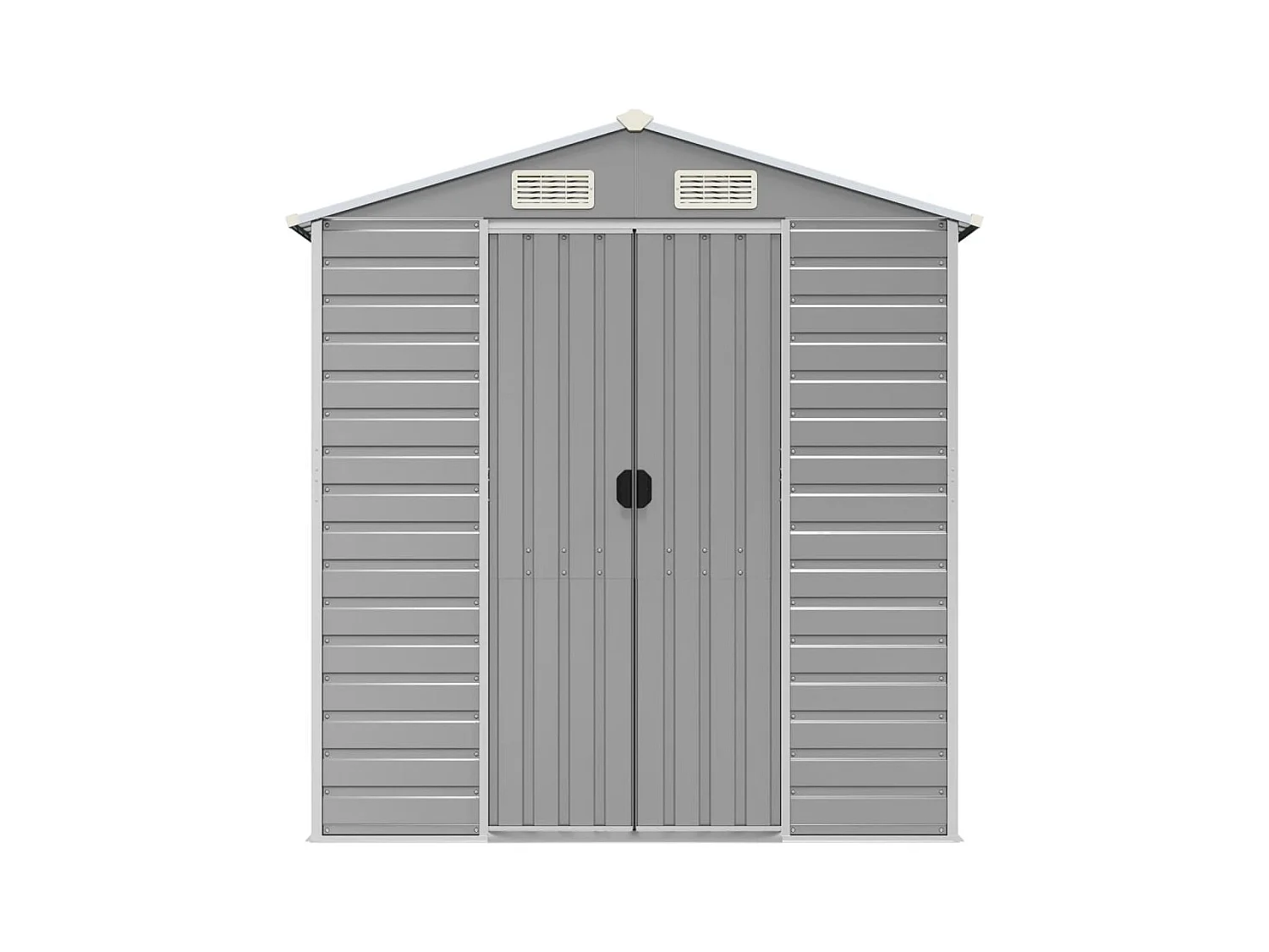 Tampa  Abri de jardin gris clair 191x215x198 cm acier galvanisé