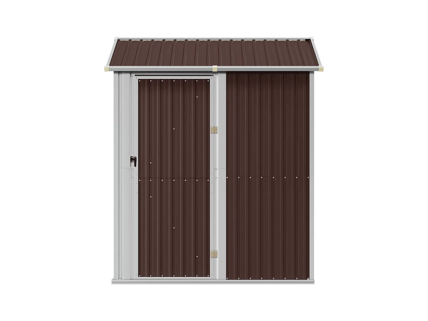 Solveig  Abri de jardin marron 192x152,5x237 cm acier galvanisé