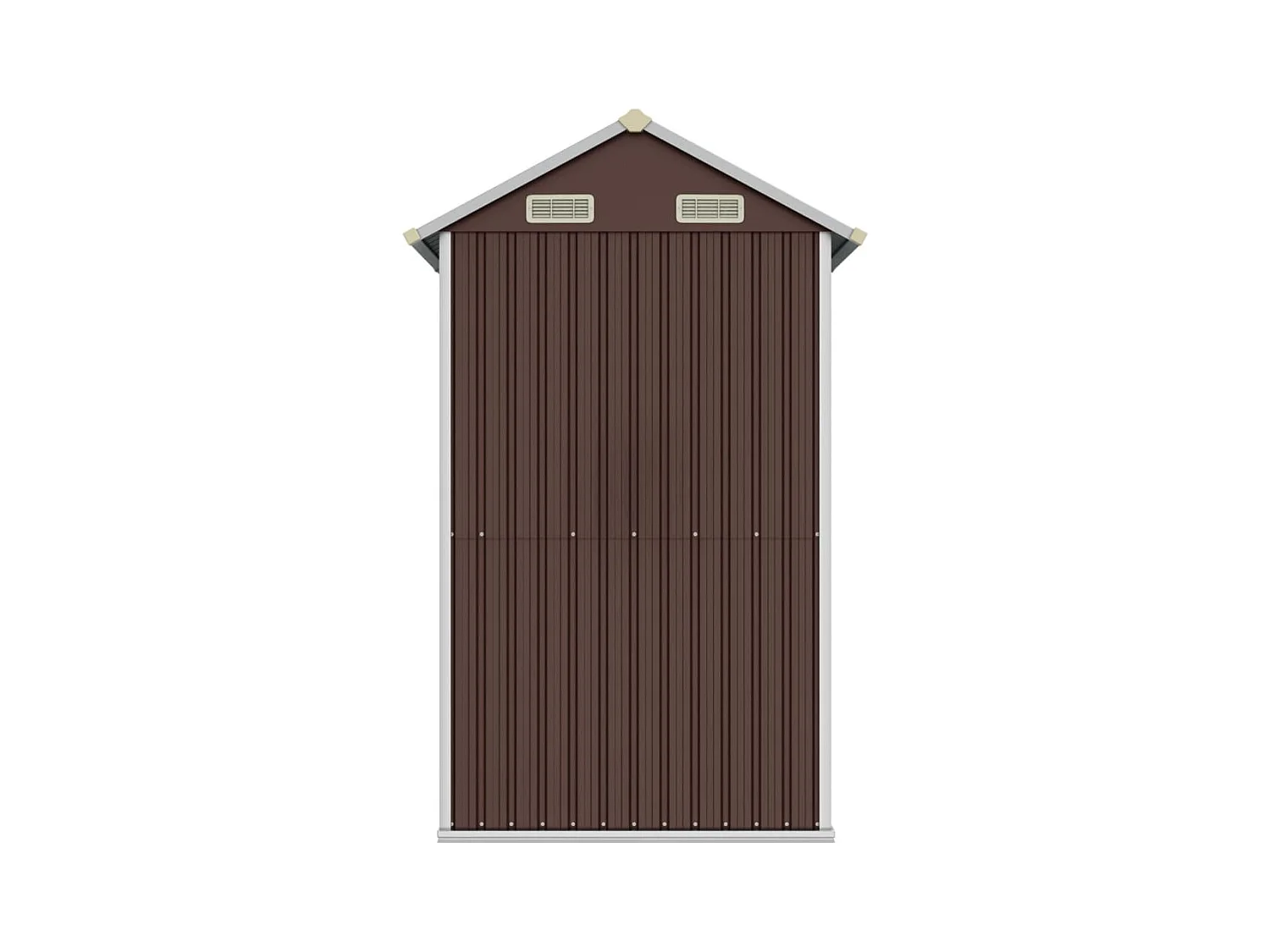 Solveig  Abri de jardin marron 192x152,5x237 cm acier galvanisé