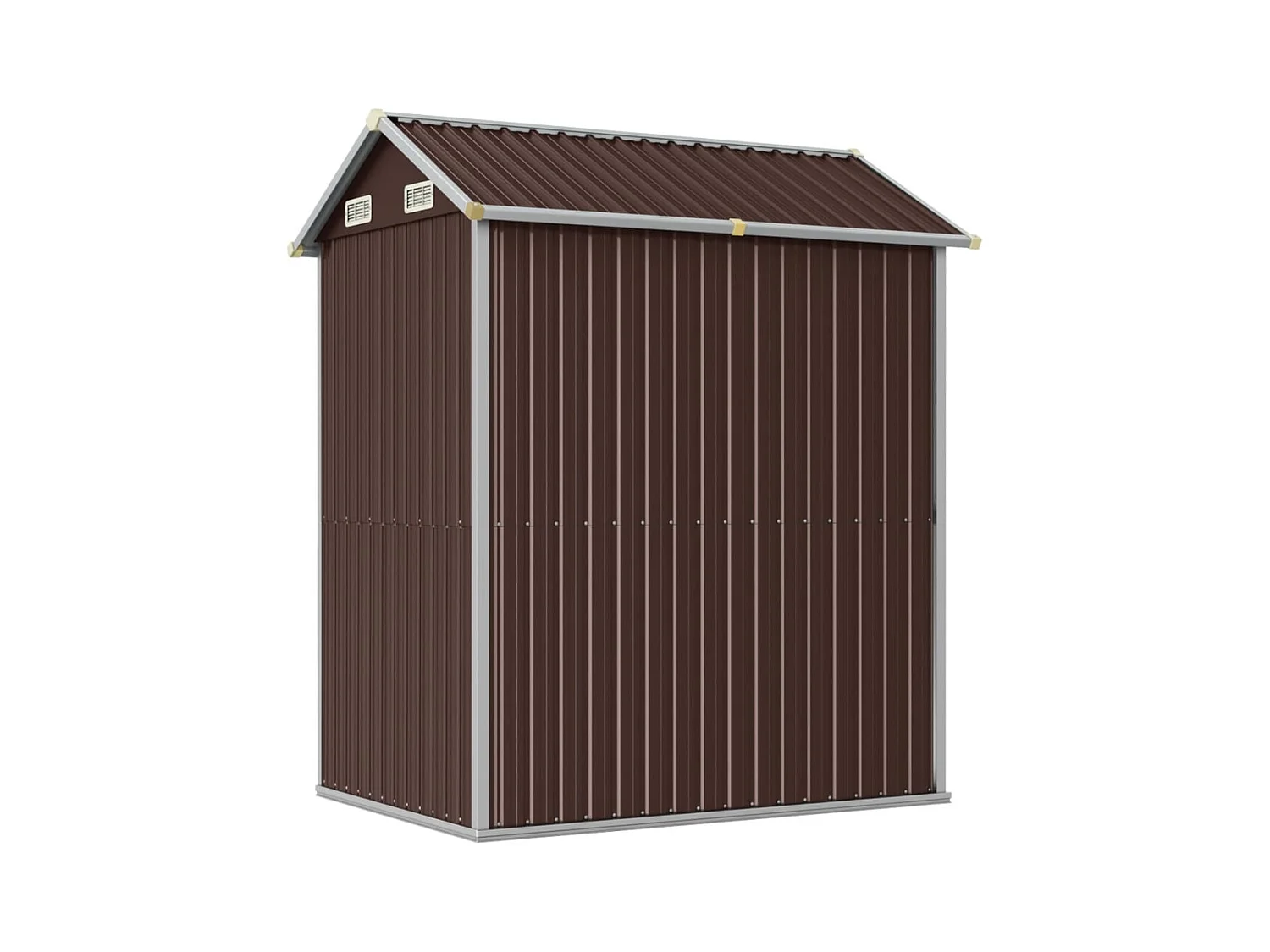 Solveig  Abri de jardin marron 192x152,5x237 cm acier galvanisé