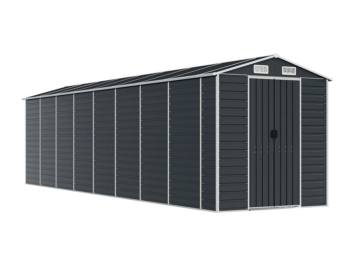 Tampa  Cobertizo de jardín acero galvanizado antracita 191x725x198 cm