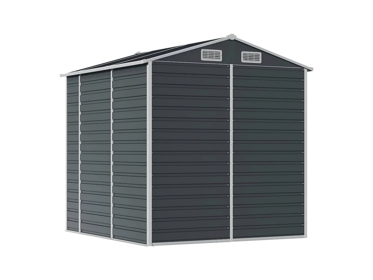 Tampa  Abri de jardin anthracite 191x215x198 cm acier galvanisé