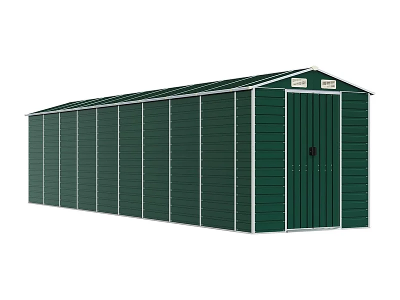 Tampa  Tuinschuur 191x810x198 cm gegalvaniseerd staal groen