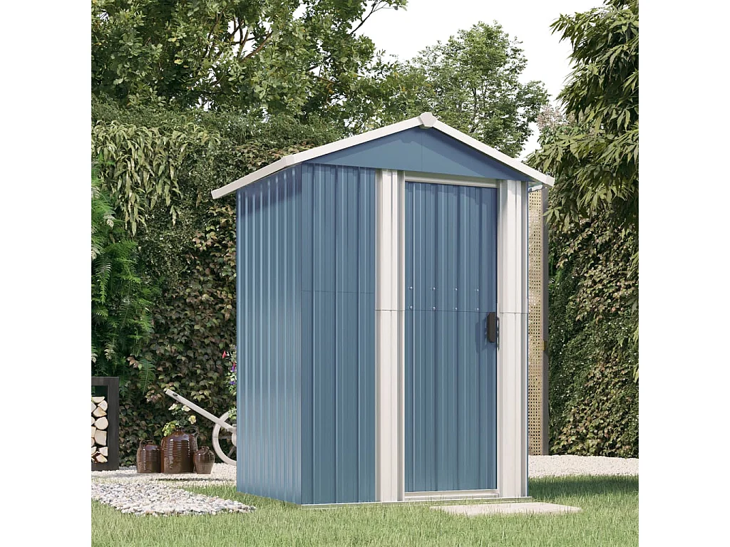 Nysse  Tuinschuur 126x97,5x177 cm gegalvaniseerd staal grijs