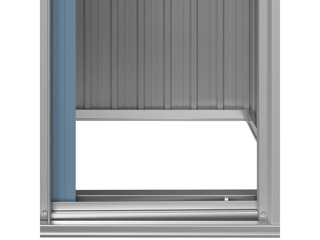 Nysse  Tuinschuur 126x97,5x177 cm gegalvaniseerd staal grijs