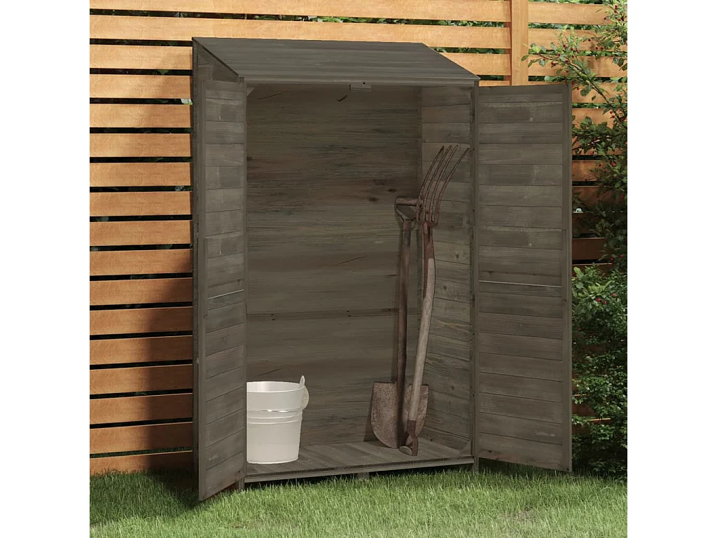 Bristol  Remise de jardin Anthracite 102x52x174,5cm Bois de sapin solide