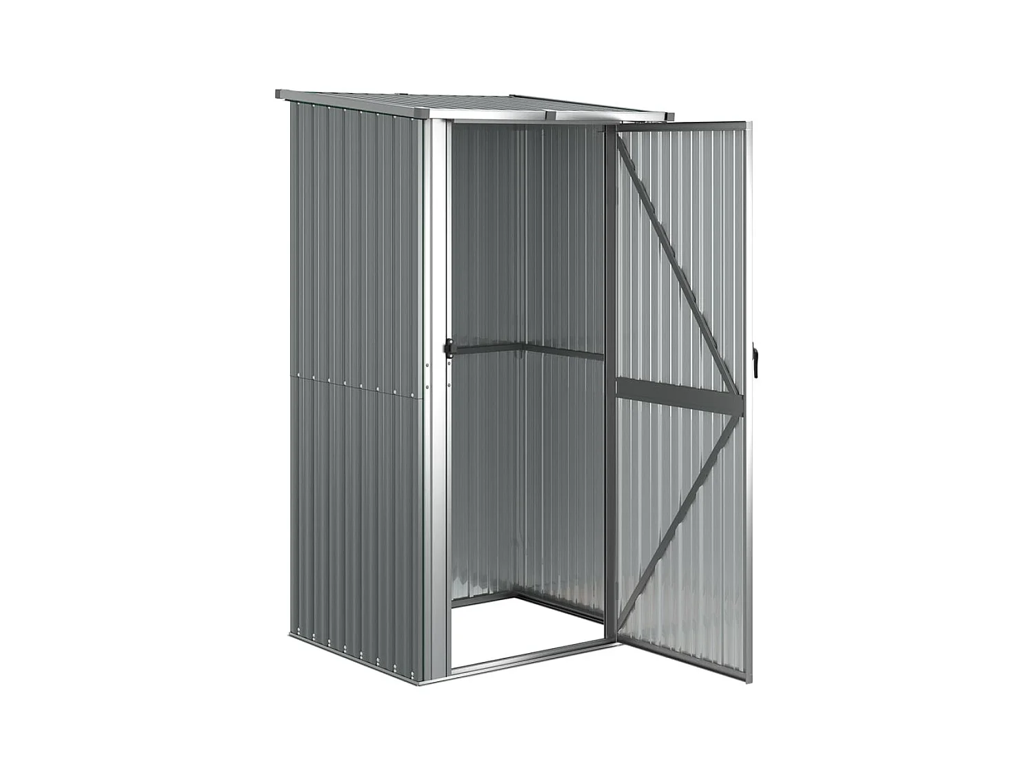 Perdir  Abri de jardin Gris 118,5x97x209,5 cm Acier galvanisé