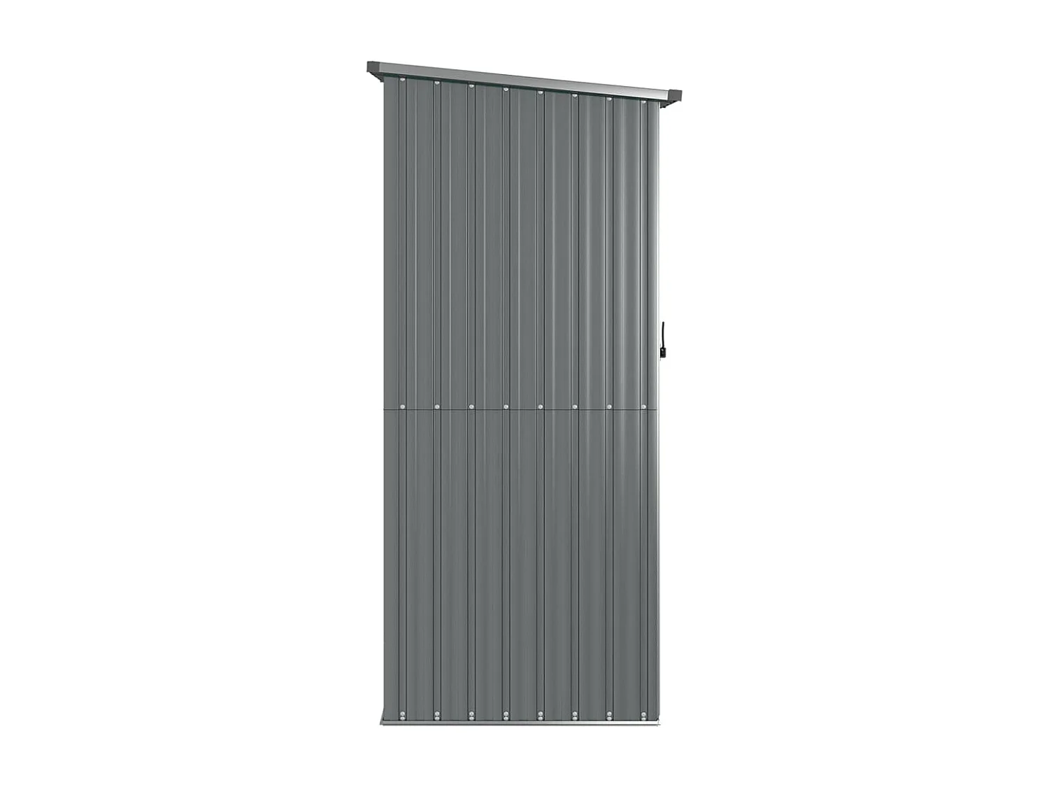 Perdir  Cobertizo de jardín acero galvanizado gris 118,5x97x209,5 cm
