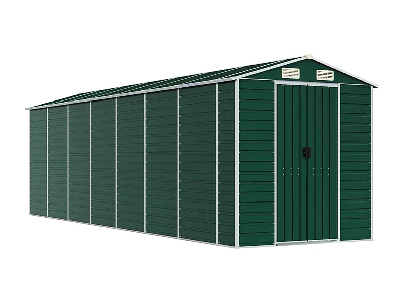 Tampa  Tuinschuur 191x640x198 cm gegalvaniseerd staal groen
