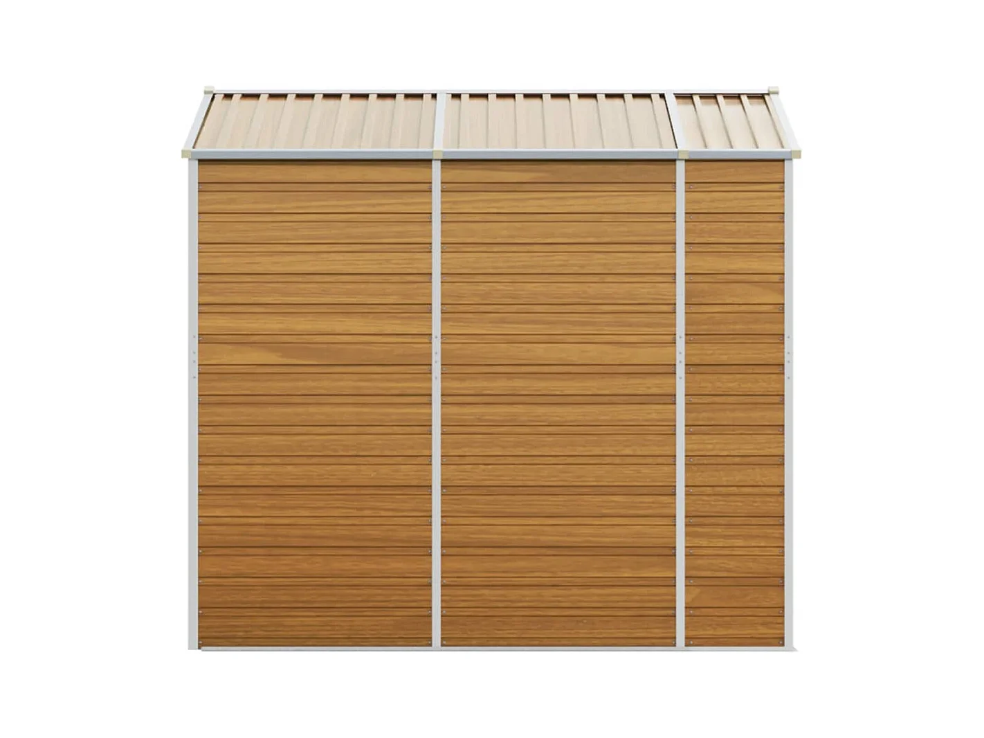 Tampa  Abri de jardin marron clair 191x215x198 cm acier galvanisé