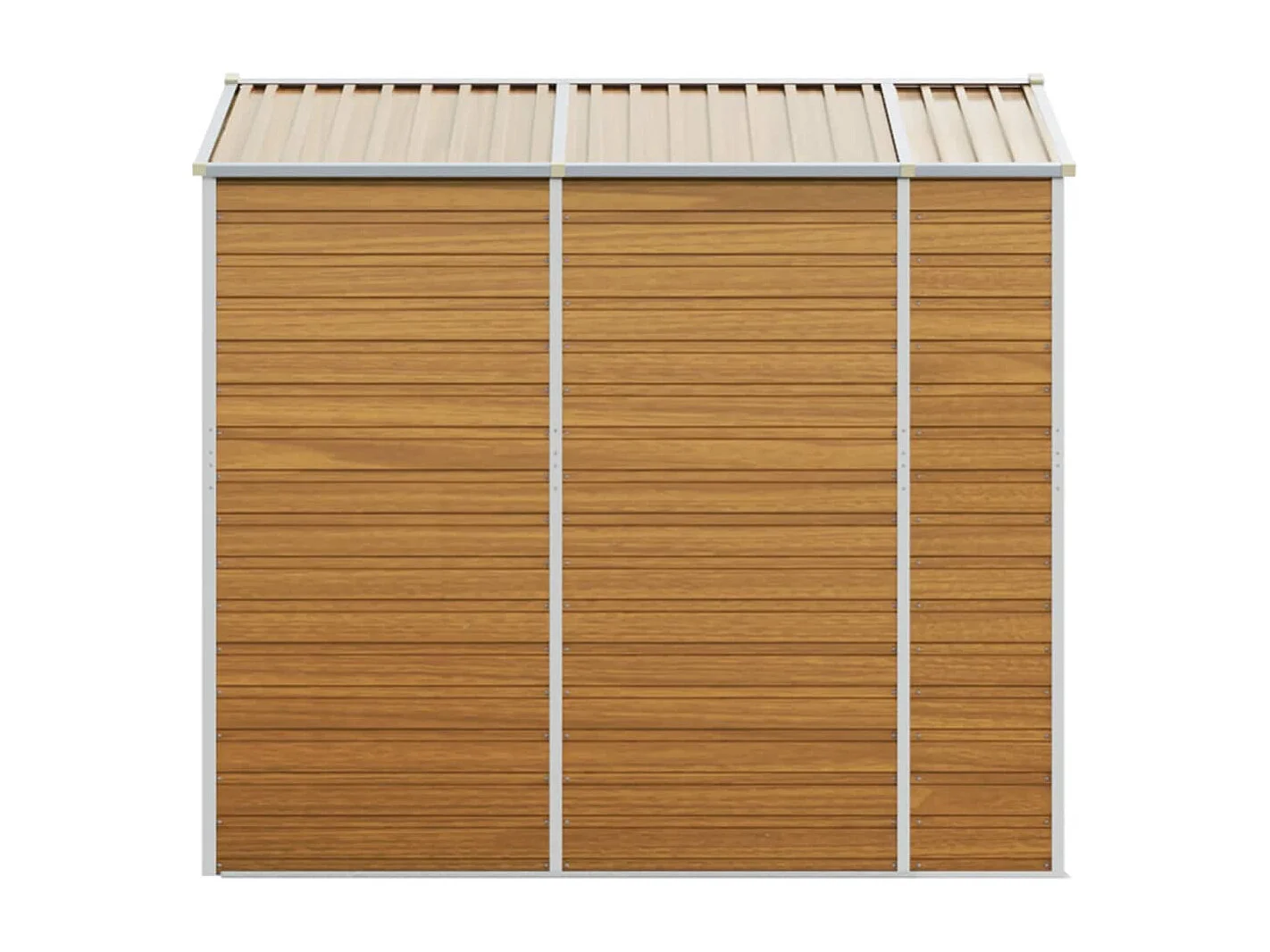 Tampa  Abri de jardin marron clair 191x215x198 cm acier galvanisé