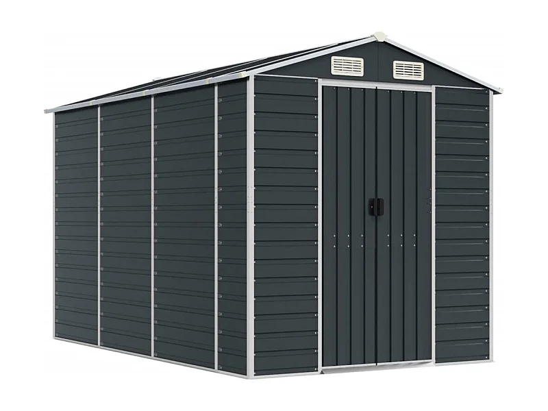 Tampa  Tuinschuur 191x300x198 cm gegalvaniseerd staal antracietkleurig