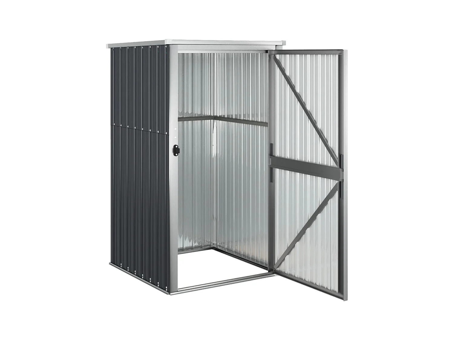 Nicole  Abri à outils de jardin anthracite 88x89x161 cm acier galvanisé