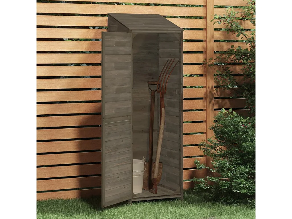 Bristol  Remise de jardin Anthracite 55x52x174,5 cm Bois de sapin solide