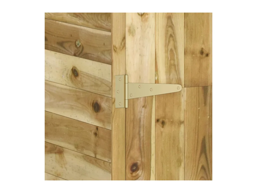 Sophie-Coralie  Abri à outils avec porte 107x107x220 cm Bois de pin imprégné