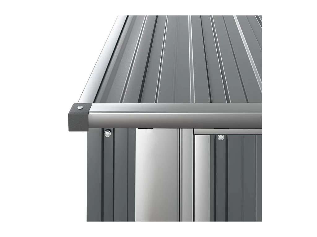 Jendaris  Abri de jardin Gris 180,5x97x209,5 cm Acier galvanisé