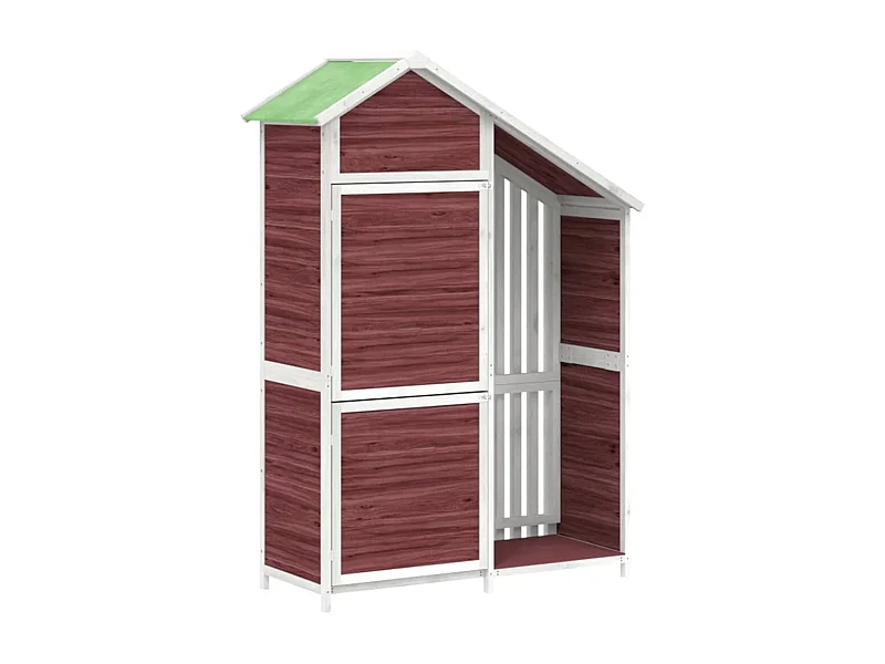 Ilmi  Tuinschuur 120x53,5x170 cm massief grenenhout mokkakleurig