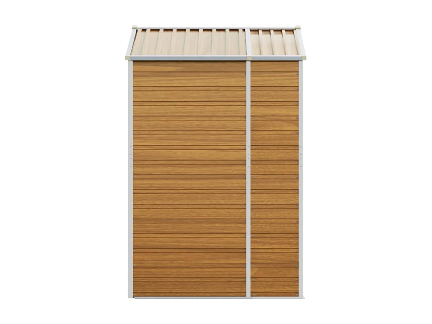 Tampa  Abri de jardin marron clair 191x130x198 cm acier galvanisé