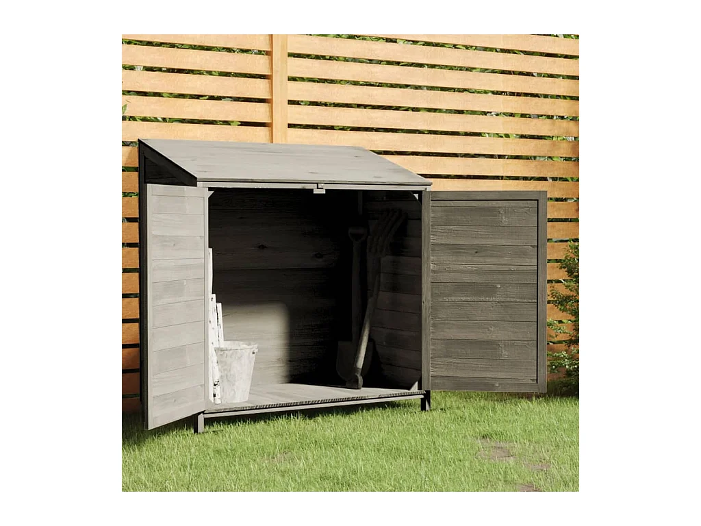 Bristol  Remise de jardin Anthracite 102x52x112 cm Bois de sapin solide