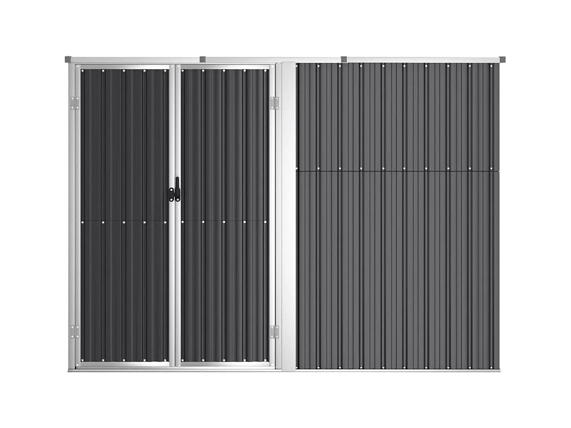 Nicole  Abri à outils de jardin anthracite 225x89x161cm acier galvanisé