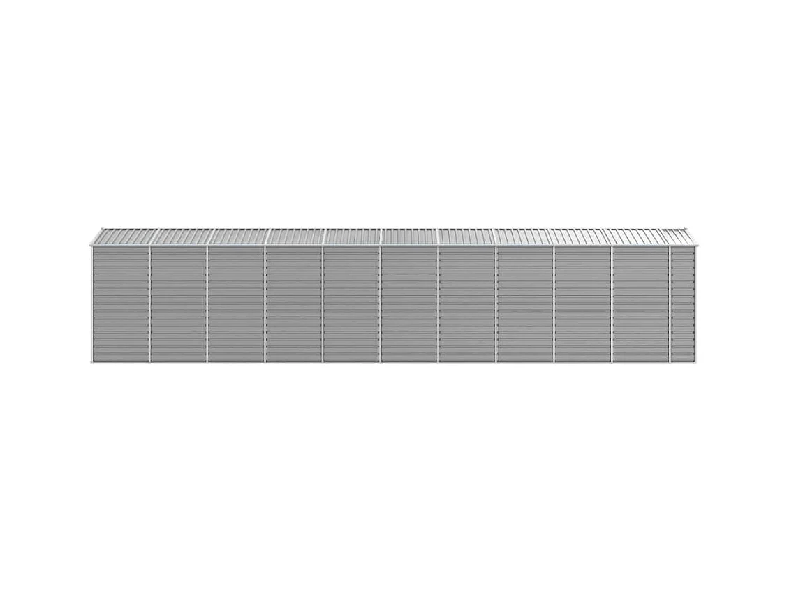 Tampa  Abri de jardin gris clair 191x895x198 cm acier galvanisé
