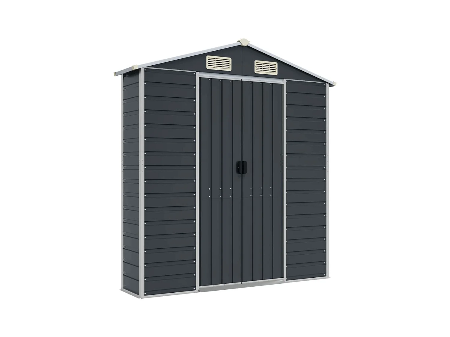 Tampa  Abri de jardin anthracite 191x810x198 cm acier galvanisé