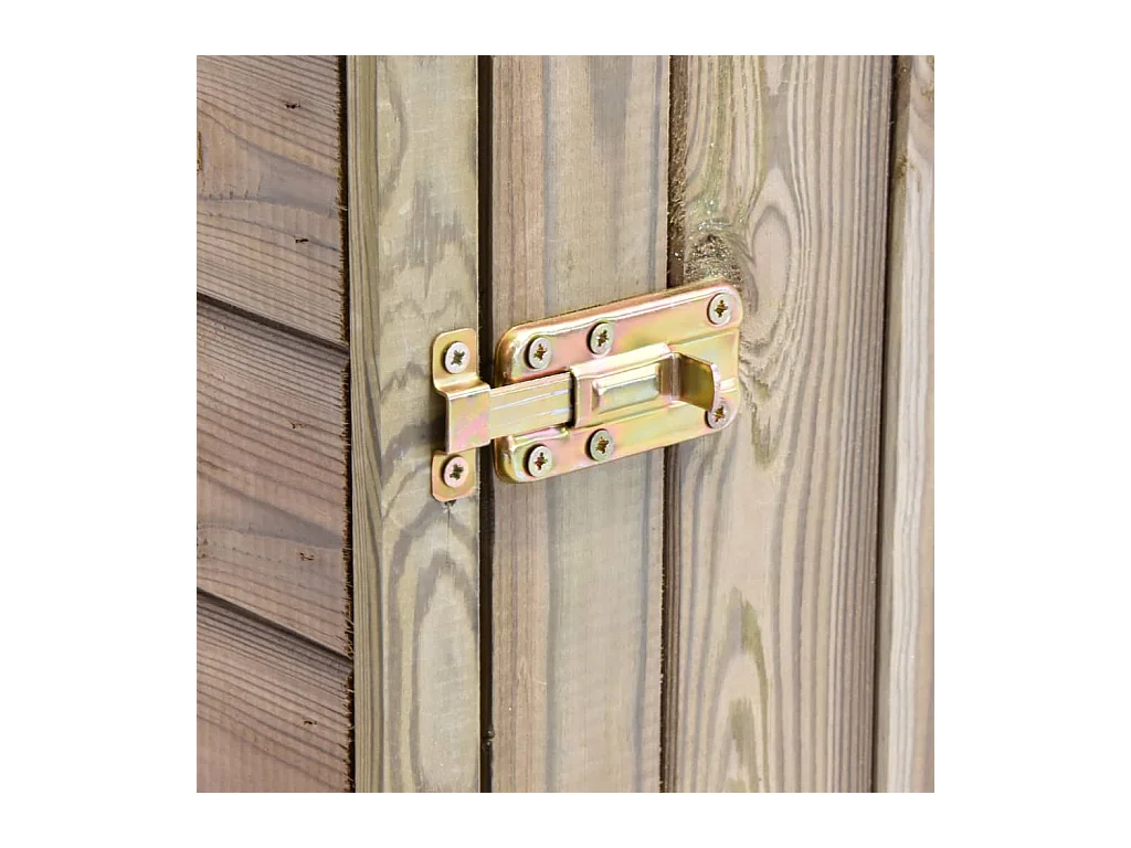 Sophie-Coralie  Abri à outils de jardin et porte 69,5x32x178cm Pinède imprégnée