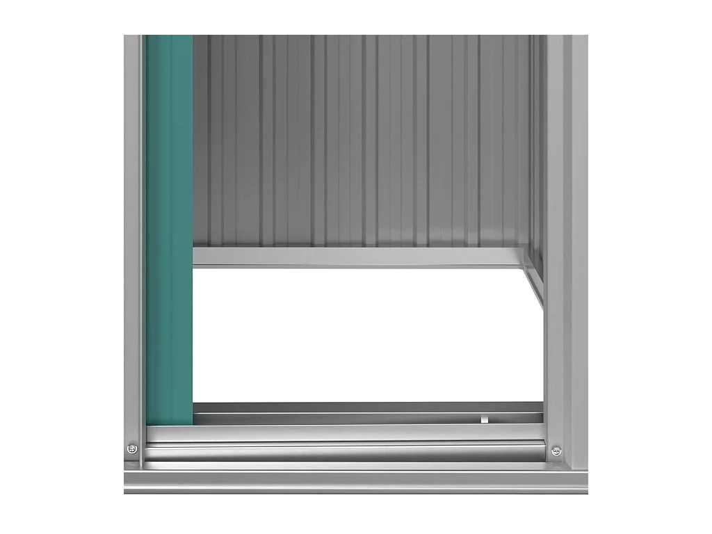 Nysse  Abri de jardin Vert 126x97,5x177 cm Acier galvanisé