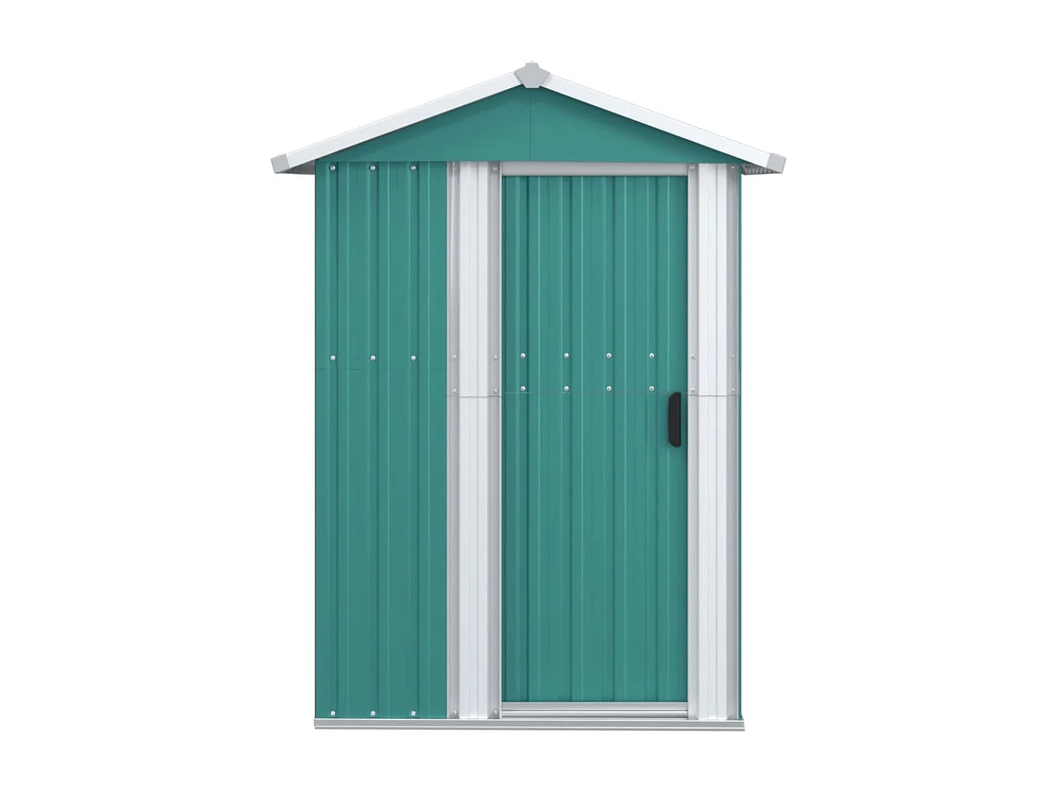 Nysse  Cobertizo de jardín acero galvanizado verde 126x97,5x177 cm