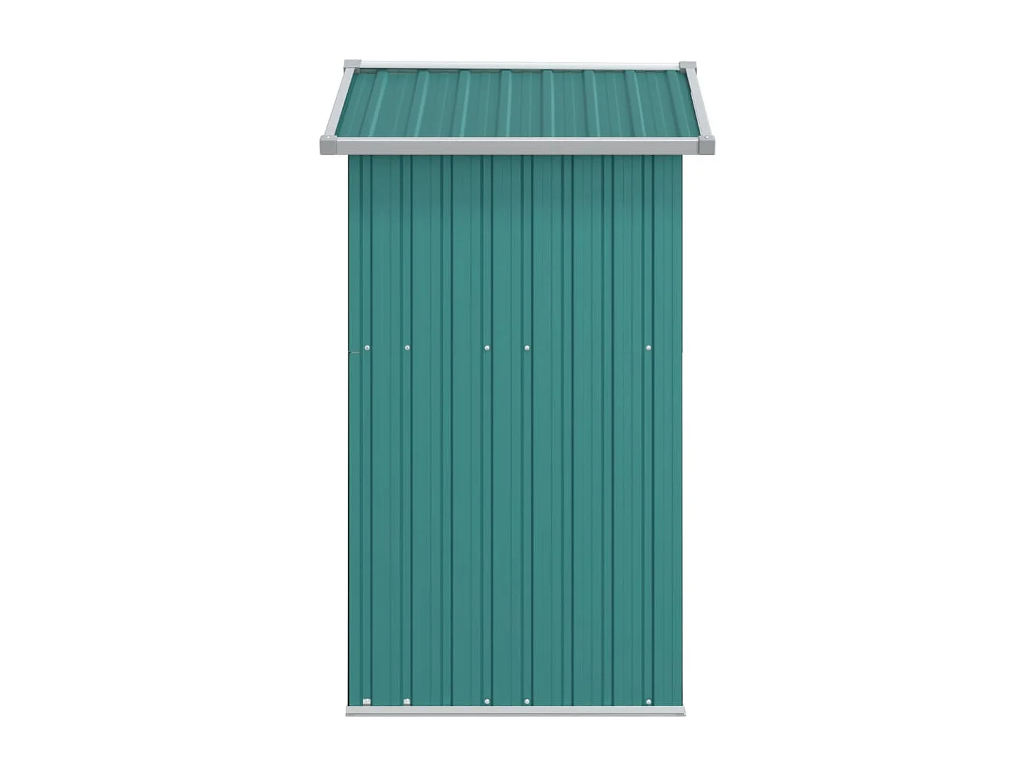 Nysse  Cobertizo de jardín acero galvanizado verde 126x97,5x177 cm