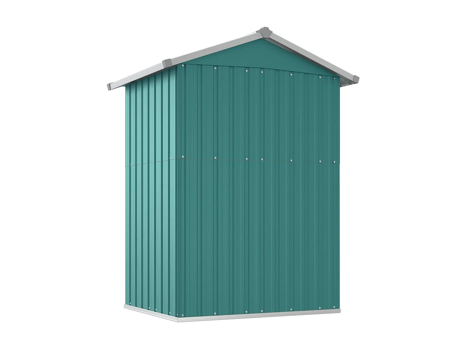 Nysse  Cobertizo de jardín acero galvanizado verde 126x97,5x177 cm