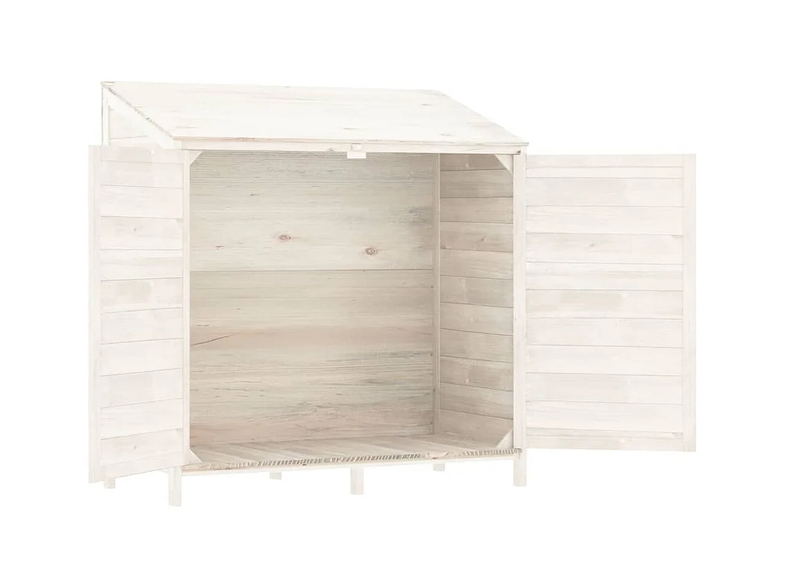 Bristol  Tuinschuur 102x52x112 cm massief vurenhout wit