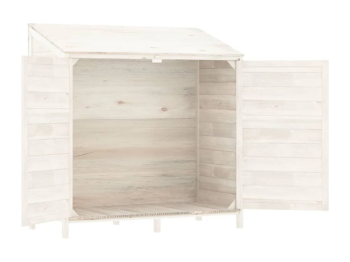 Bristol  Tuinschuur 102x52x112 cm massief vurenhout wit