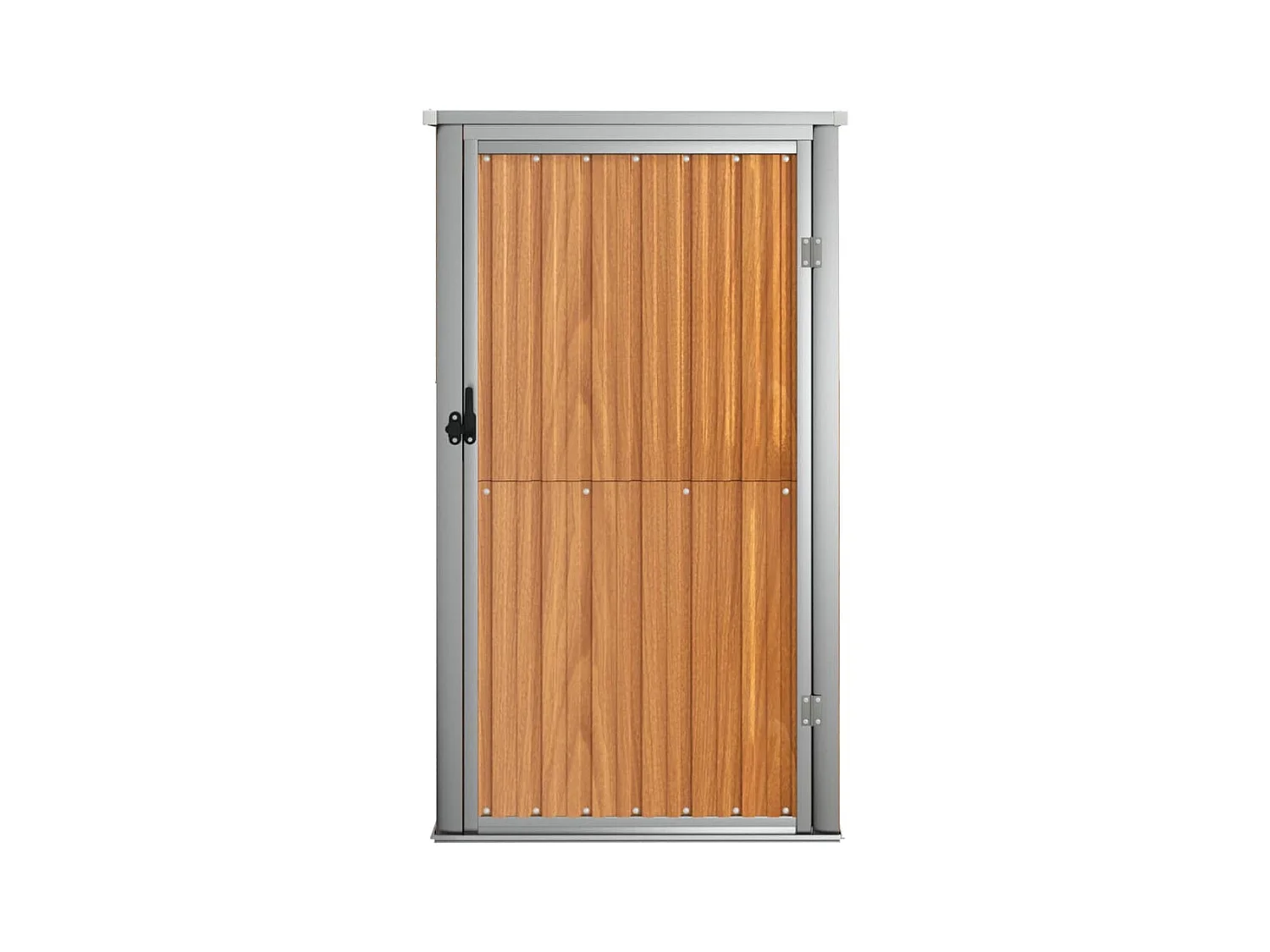 Nicole  Abri à outils de jardin marron 88x89x161 cm acier galvanisé