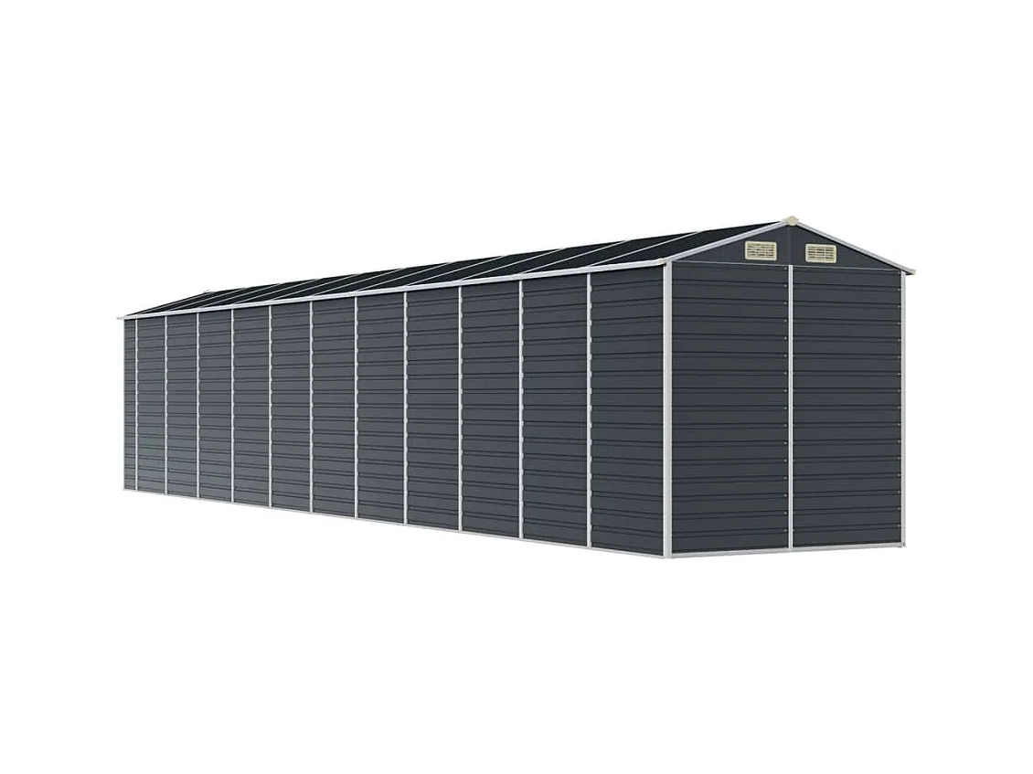 Tampa  Abri de jardin anthracite 191x980x198 cm acier galvanisé