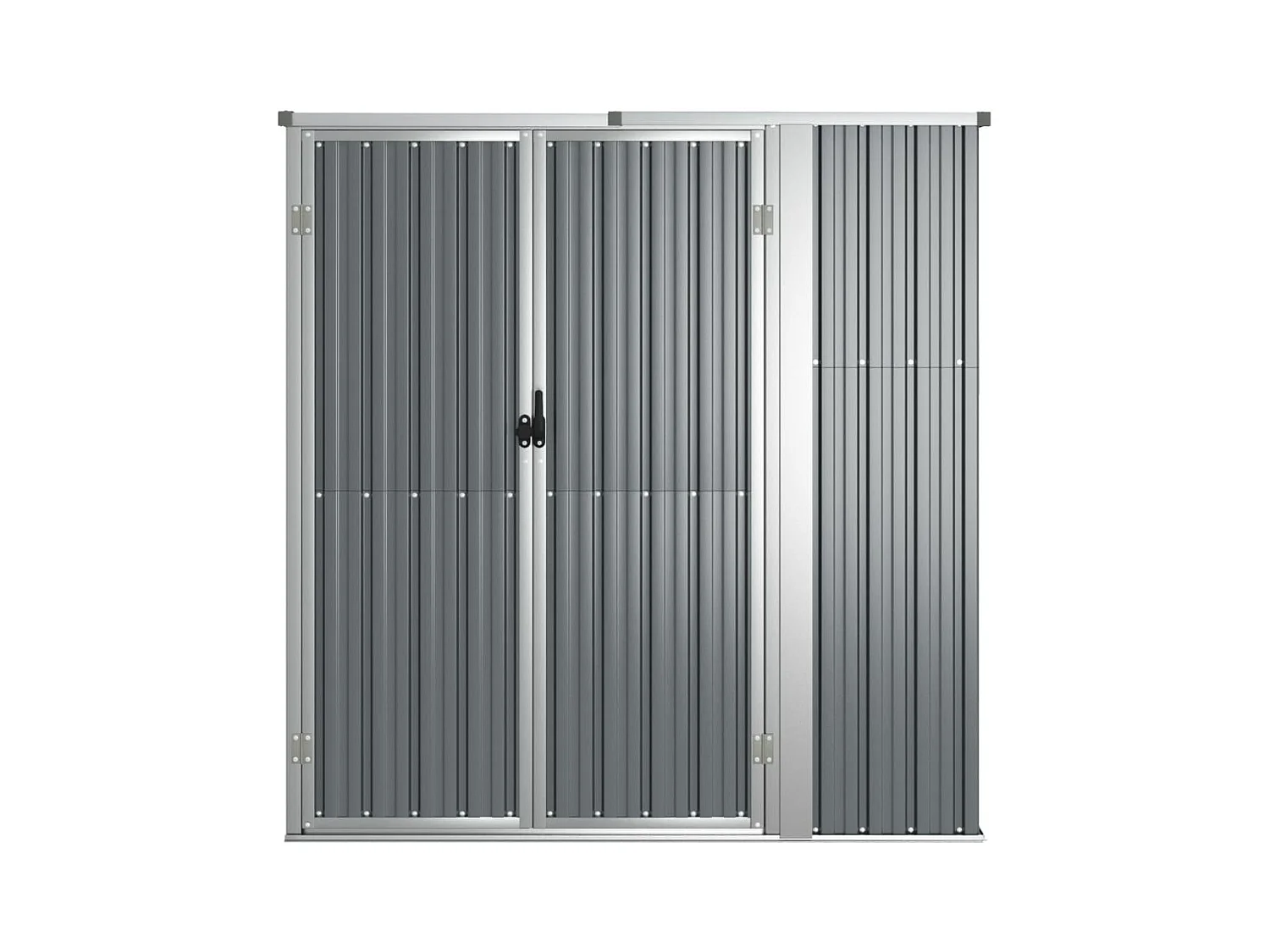 Nicole  Cobertizo herramientas jardín acero galvanizado 161x89x161 cm