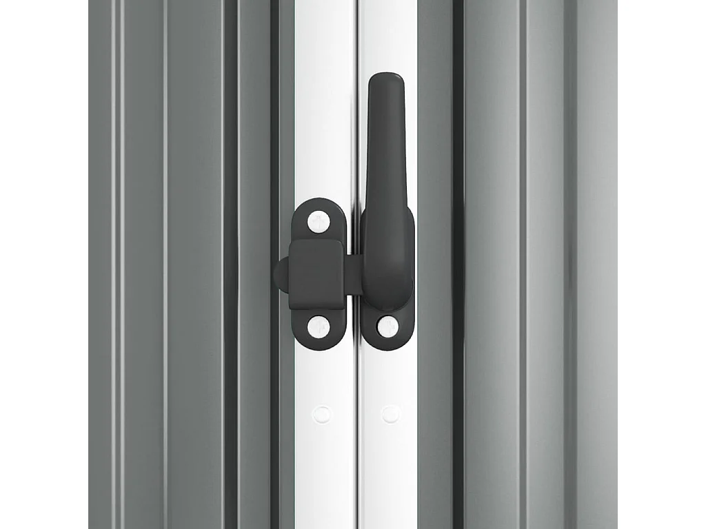 Nicole  Abri à outils de jardin Gris 161x89x161 cm Acier galvanisé