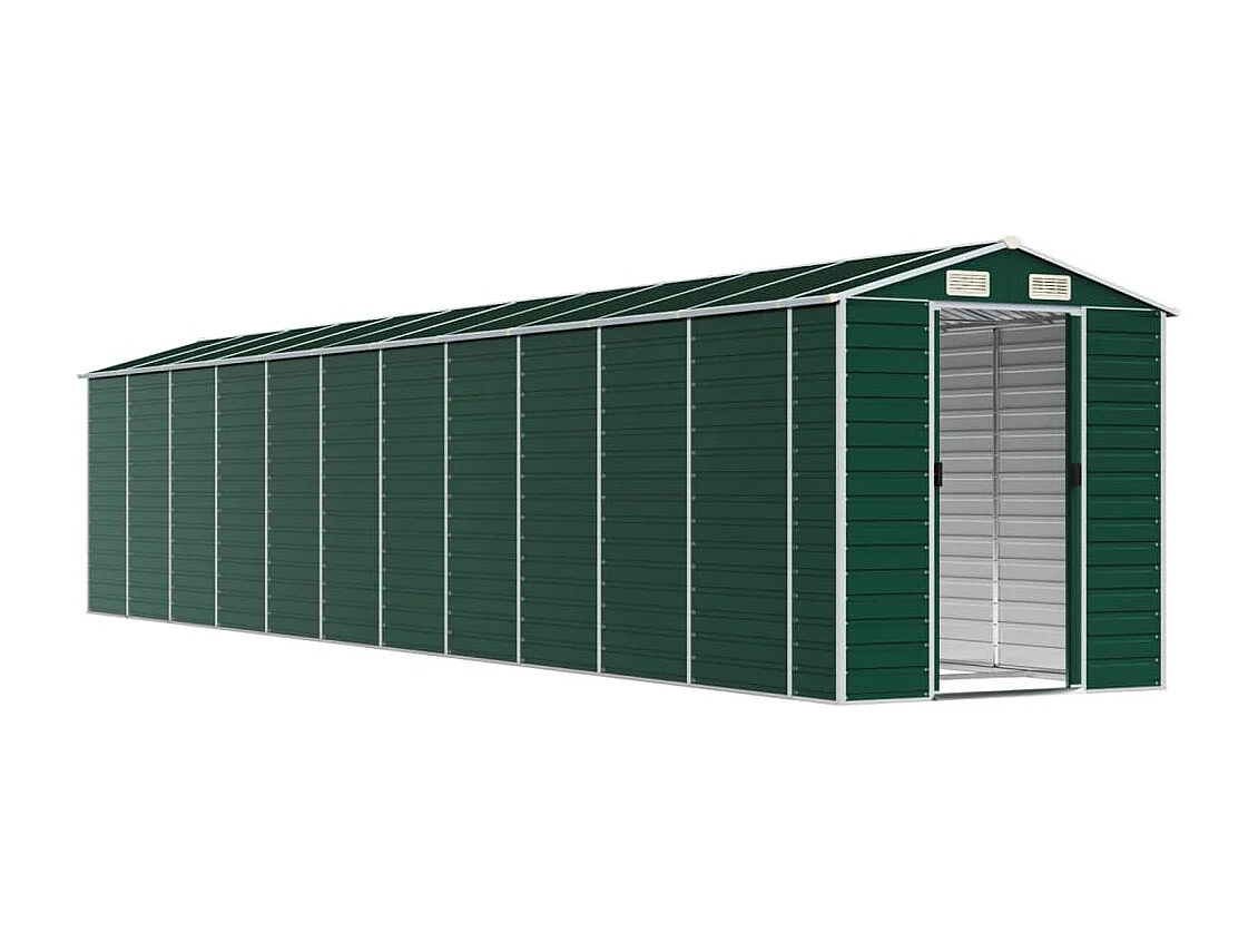 Tampa  Abri de jardin vert 191x980x198 cm acier galvanisé