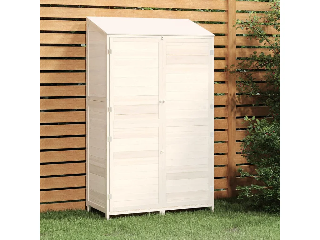 Bristol  Tuinschuur 102x52x174,5 cm massief vurenhout wit