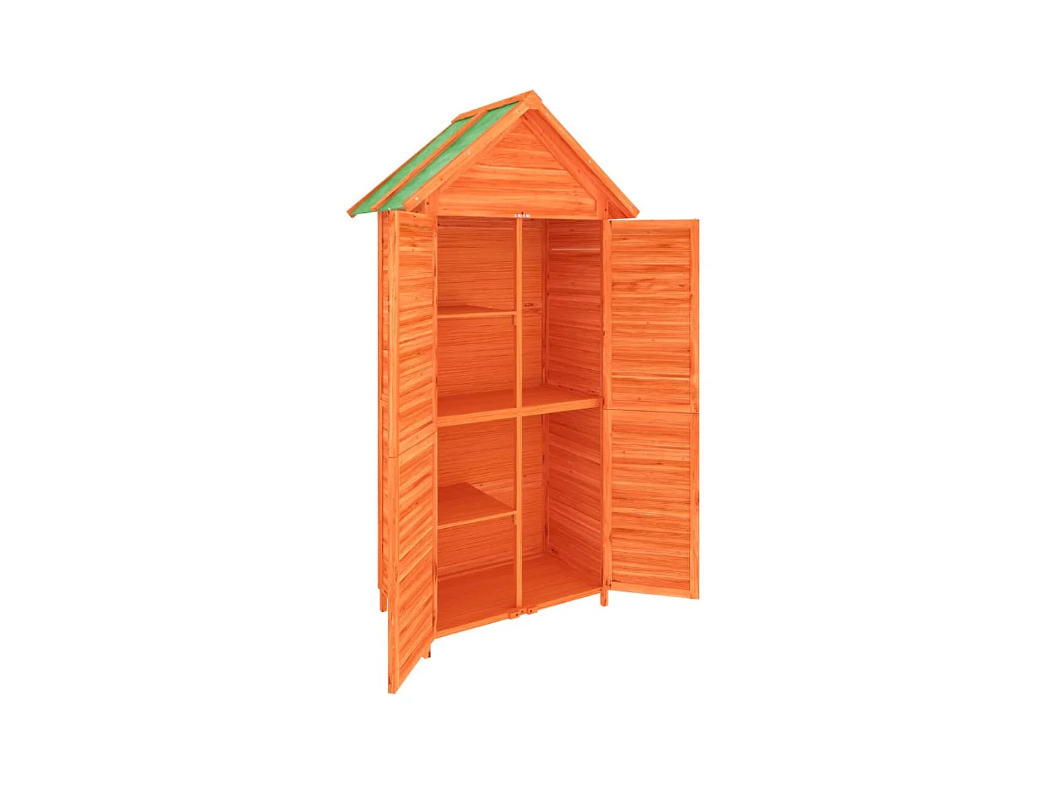 Fontana  Abri à outils de jardin marron 89x52,5x175 cm bois massif pin