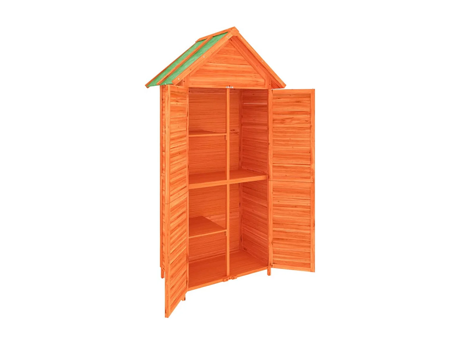 Fontana  Abri à outils de jardin marron 89x52,5x175 cm bois massif pin